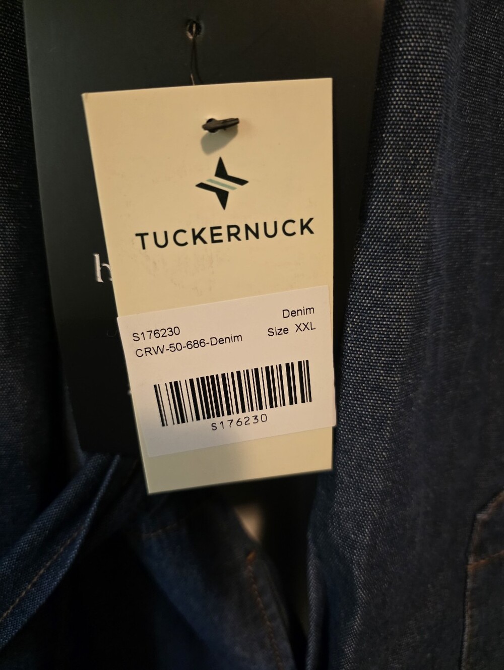Nwt Tuckernuck Sz 2x Denim Dress /tunic Has Pockets Plus Size - Picture 2 of 3